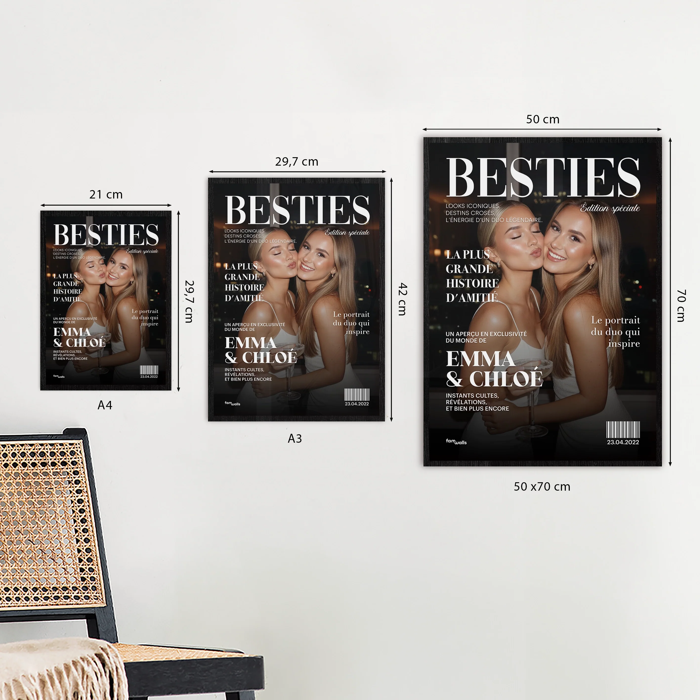 Poster Personnalisé « Besties » Style Magazine - Image 17