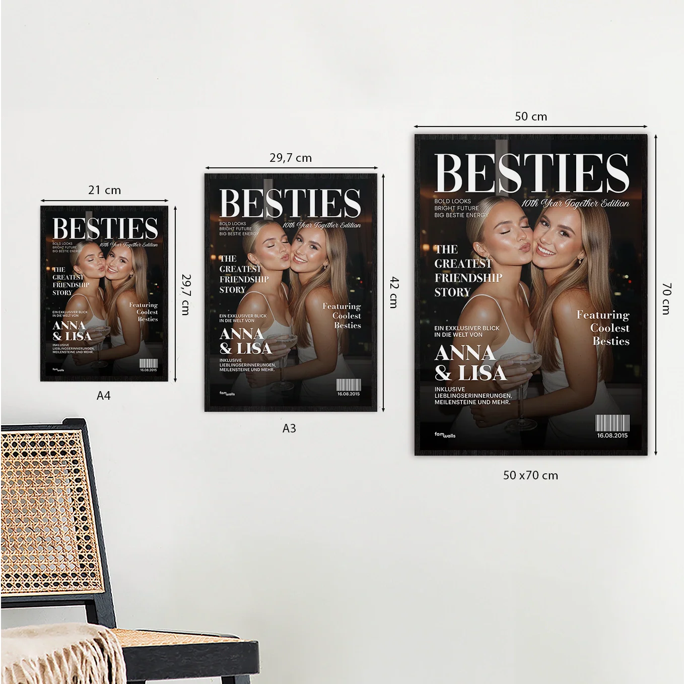 Poster Personnalisé « Besties » Style Magazine - Image 6