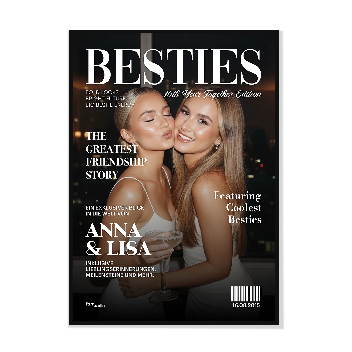Poster Personnalisé « Besties » Style Magazine - Image 8