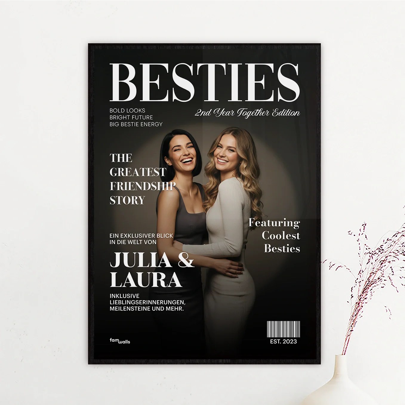 Poster Personnalisé « Besties » Style Magazine - Image 9
