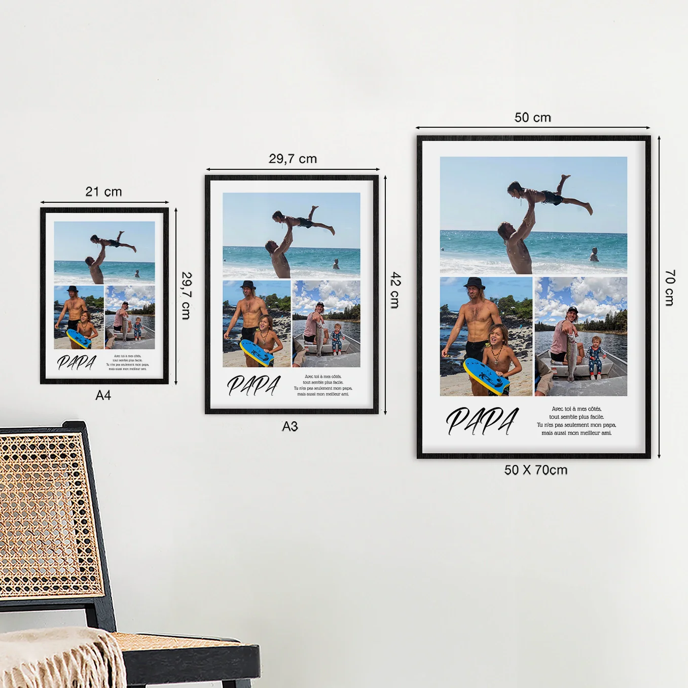 Affiche personnalisée « Collage photo papa » - Image 19