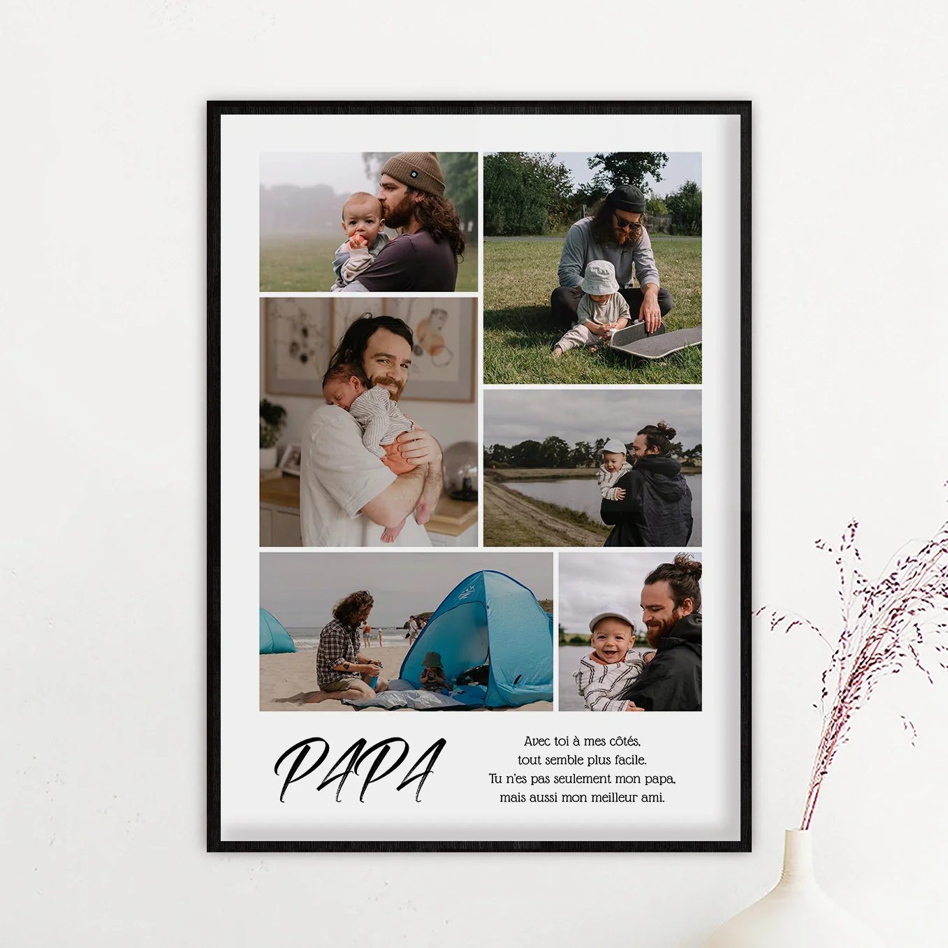 Affiche personnalisée « Collage photo papa » - Image 22