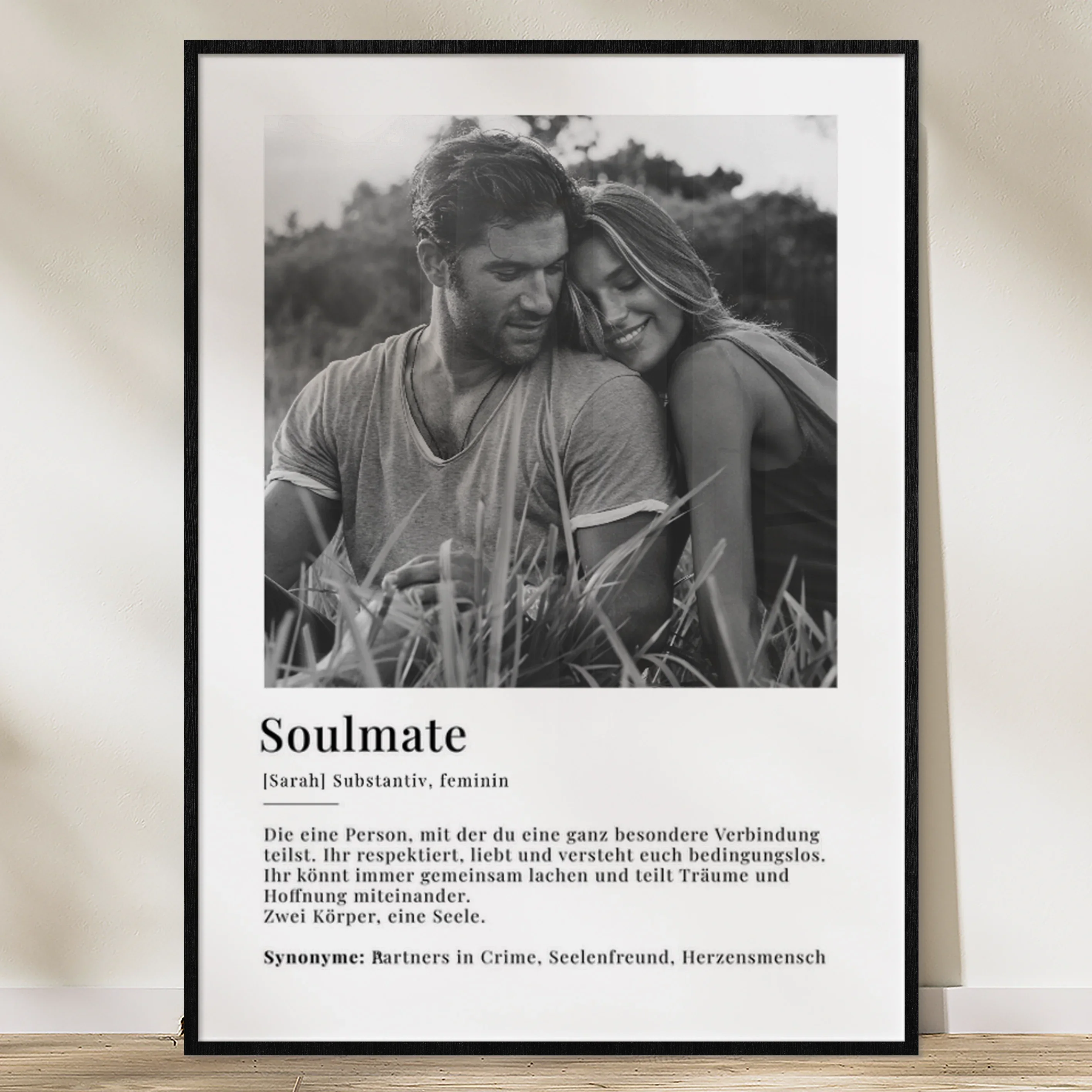 Affiche photo « Définition de l'âme sœur »