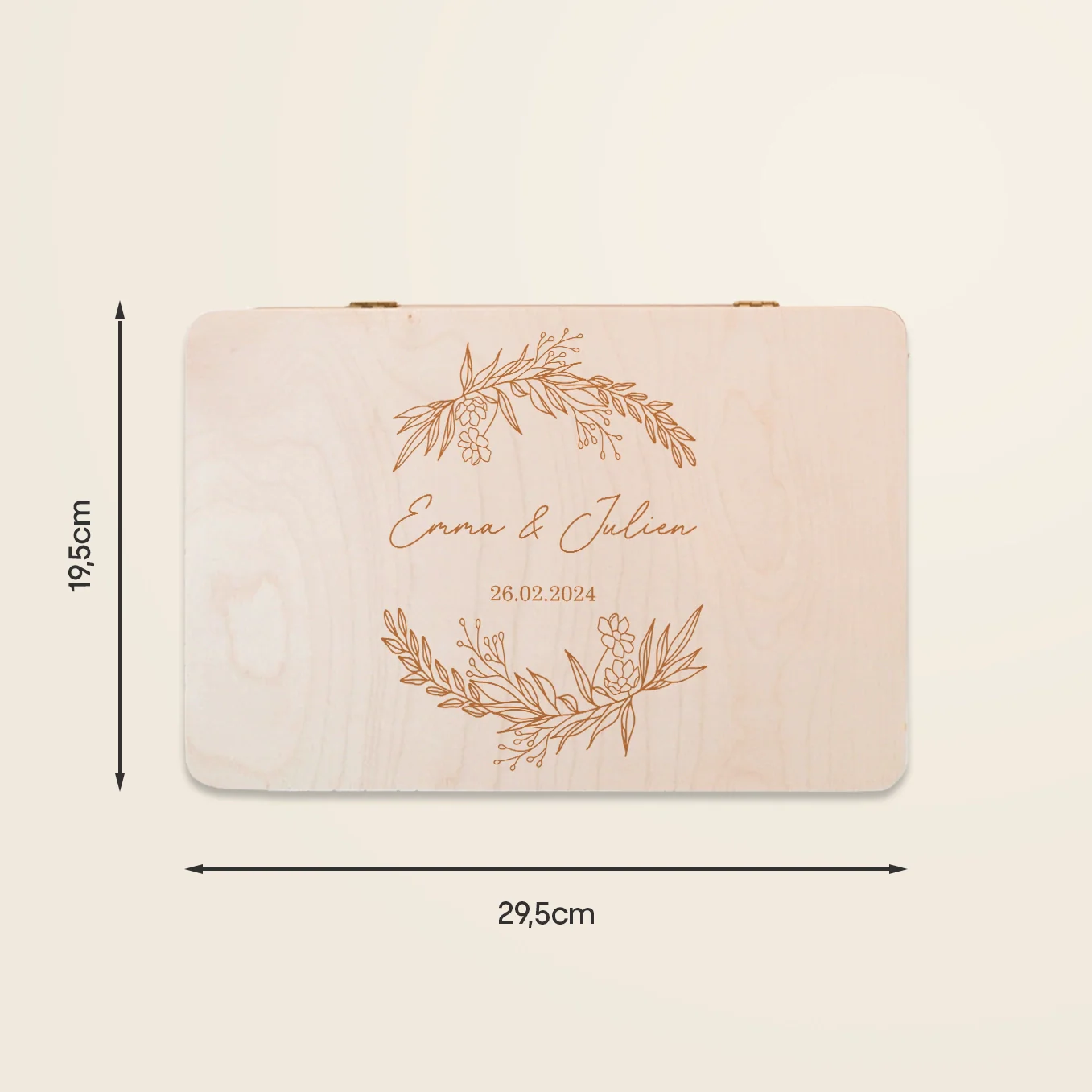 Boîte à souvenirs personnalisée avec gravure « Nom » - Image 14
