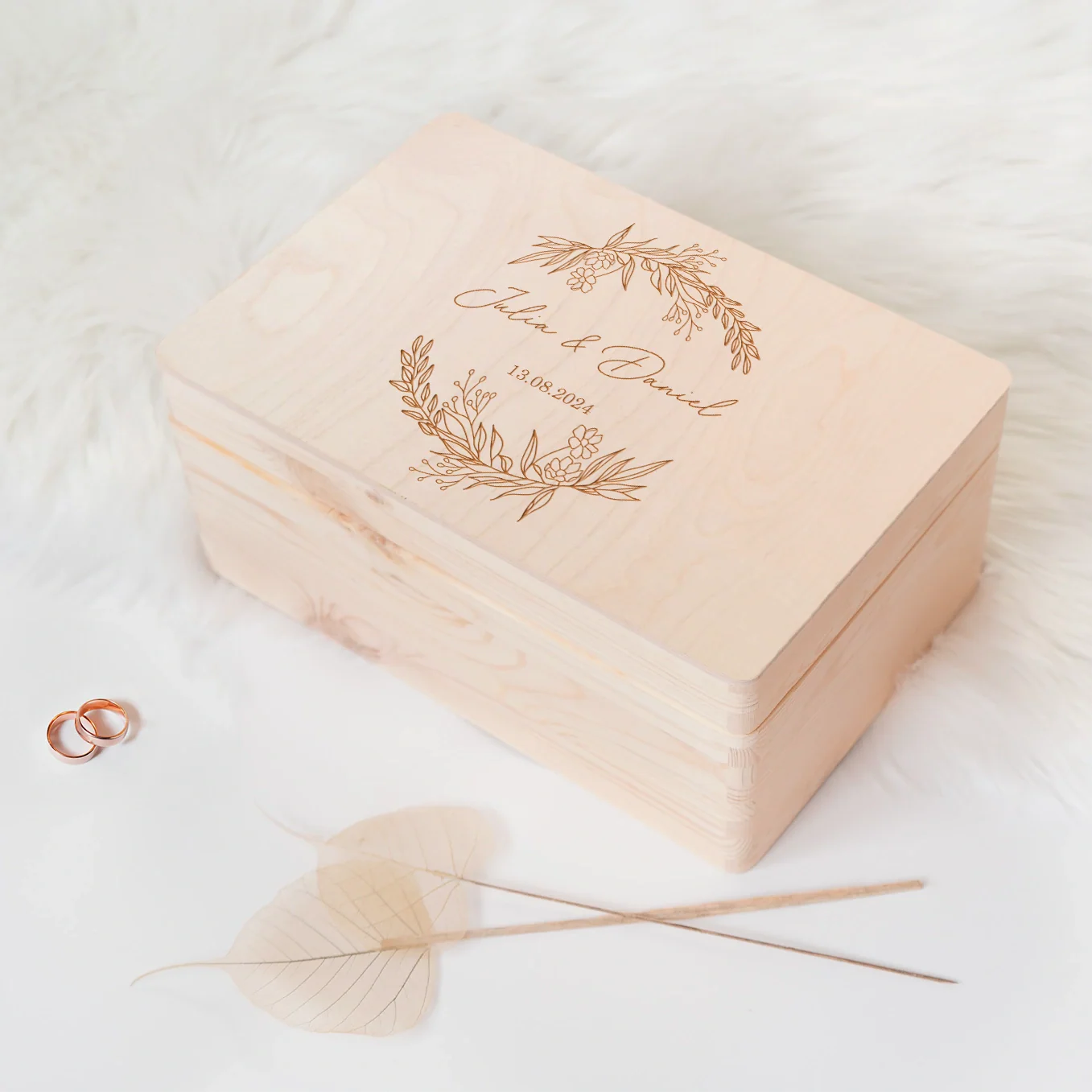 Boîte à souvenirs personnalisée avec gravure « Nom » - Image 5