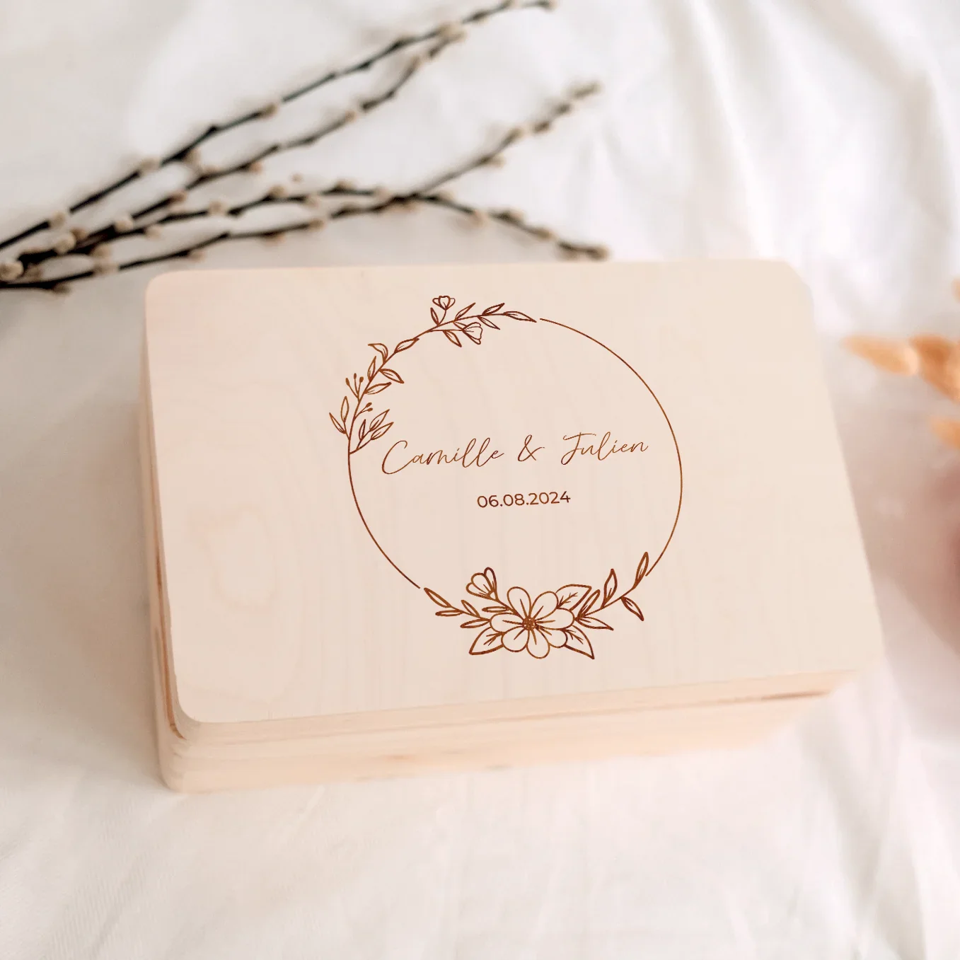 Boîte à souvenirs personnalisée « Mariage » - Image 16