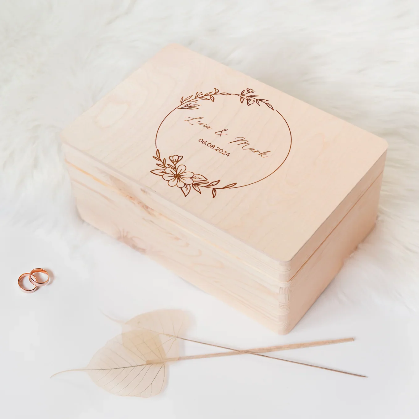 Boîte à souvenirs personnalisée « Mariage » - Image 5