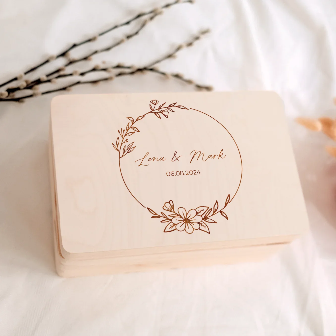 Boîte à souvenirs personnalisée « Mariage » - Image 8