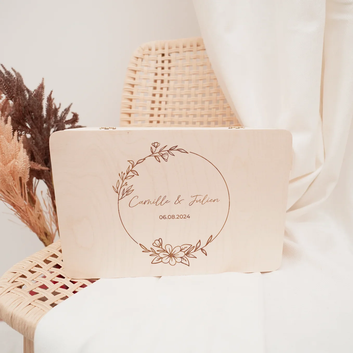 Boîte à souvenirs personnalisée « Mariage » - Image 9