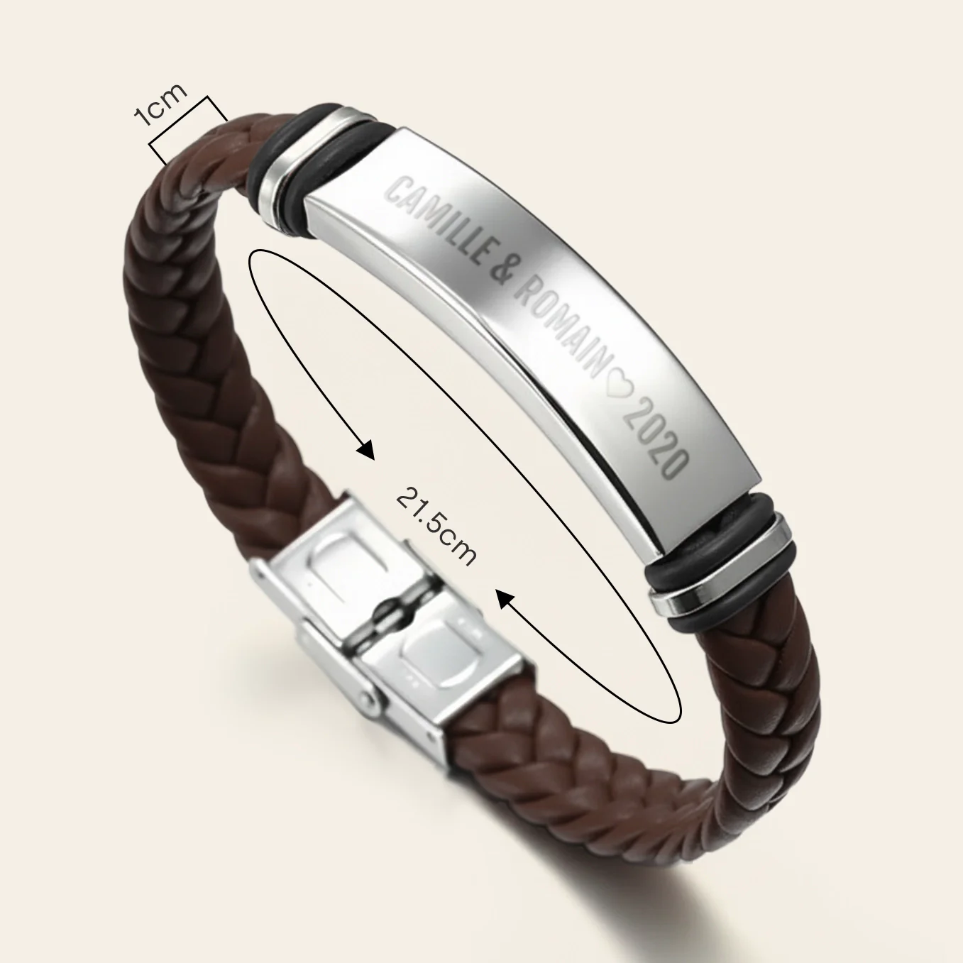 Bracelet en cuir personnalisé « Partenaire » - Image 15