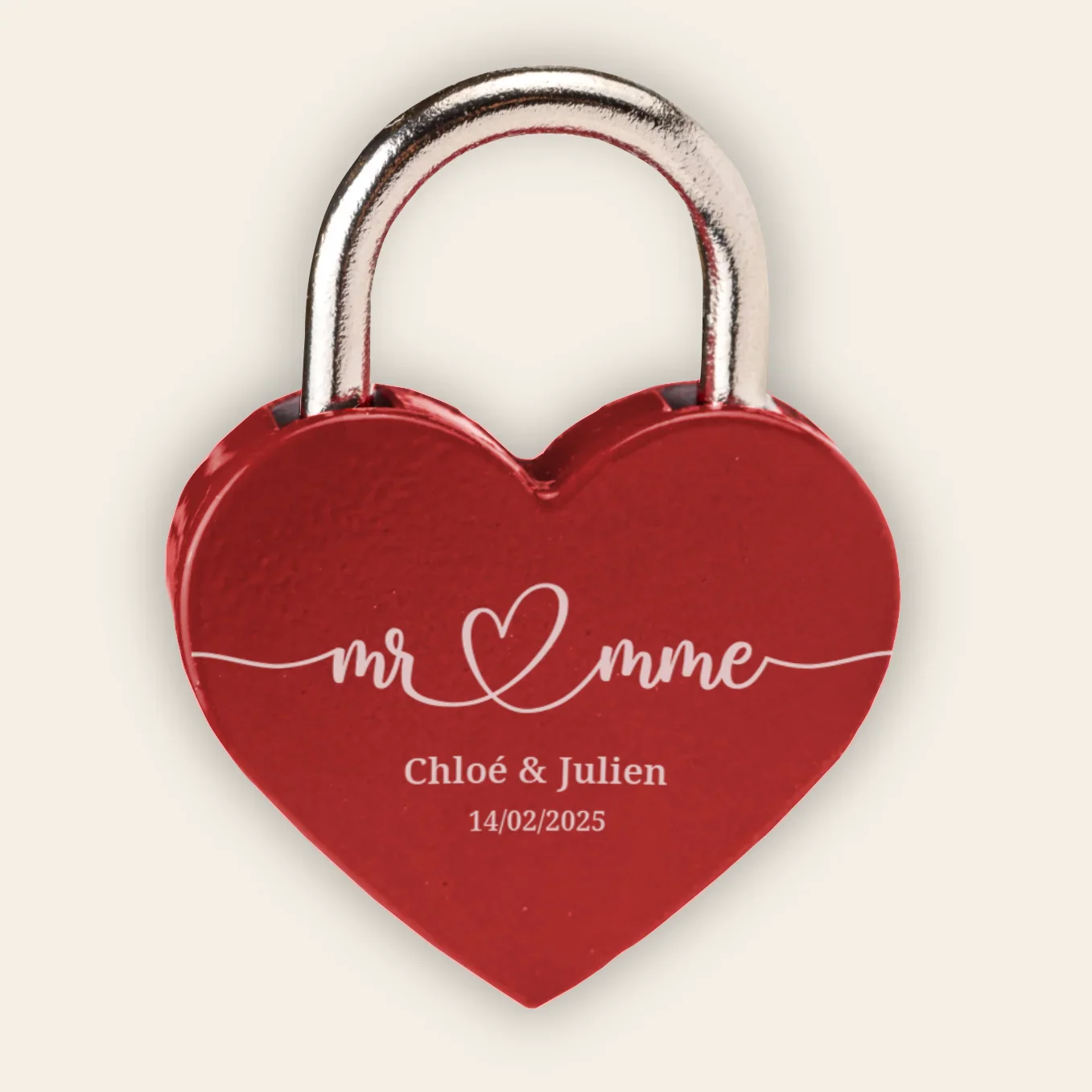 Cadenas d'amour personnalisé « M. et Mme » - Image 10