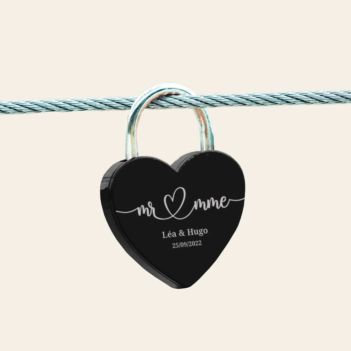 Cadenas d'amour personnalisé « M. et Mme » - Image 14