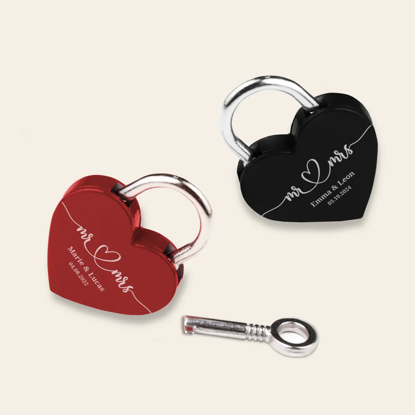 Cadenas d'amour personnalisé « M. et Mme » - Image 7