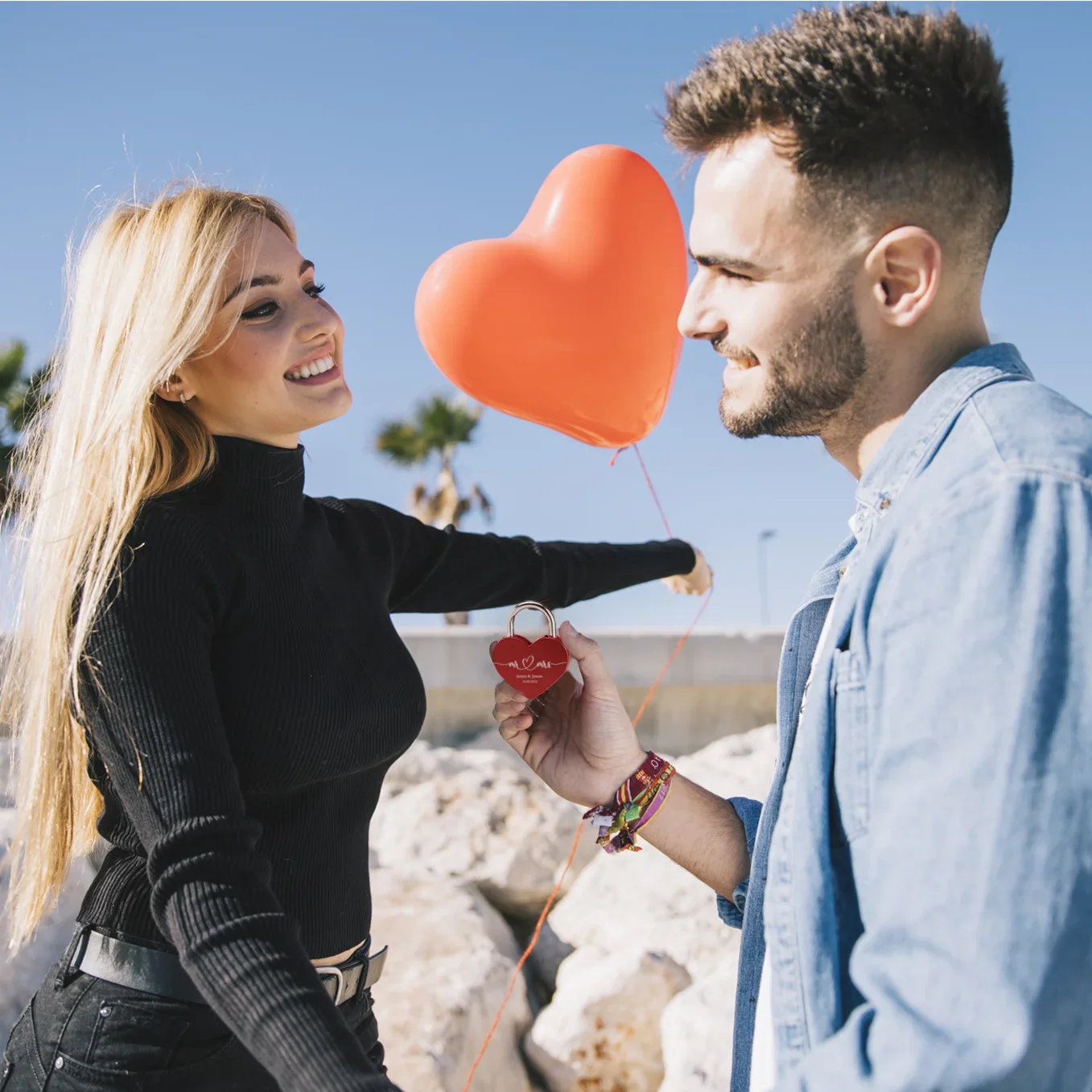 Cadenas d'amour personnalisé « M. et Mme » - Image 8