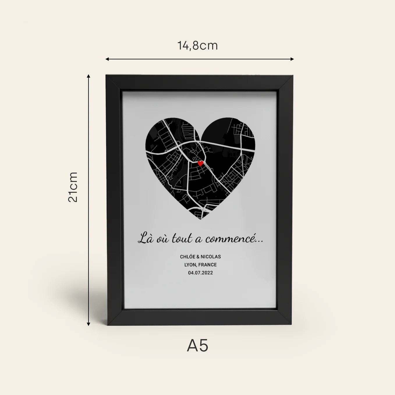 Cadre LED personnalisé « Là où tout a commencé » - Image 9