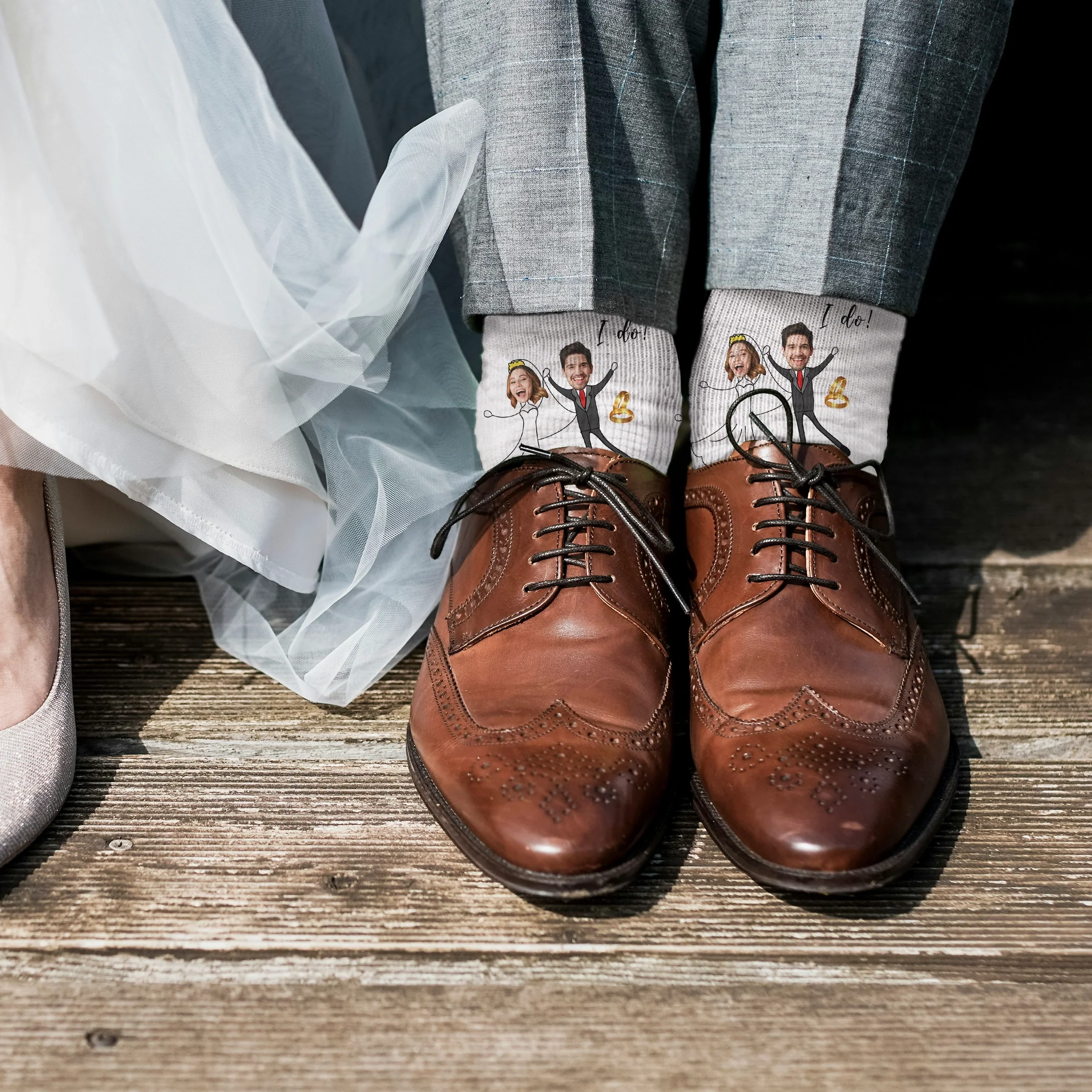 Chaussettes personnalisées « Mariés » - Image 11