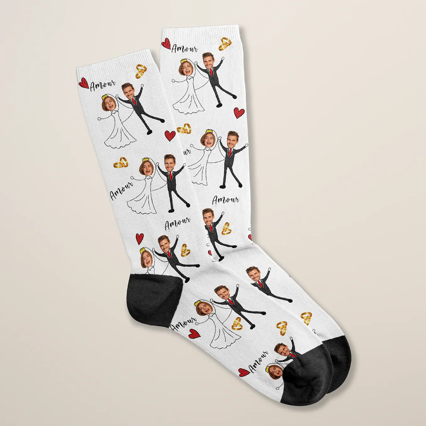 Chaussettes personnalisées « Mariés » - Image 14