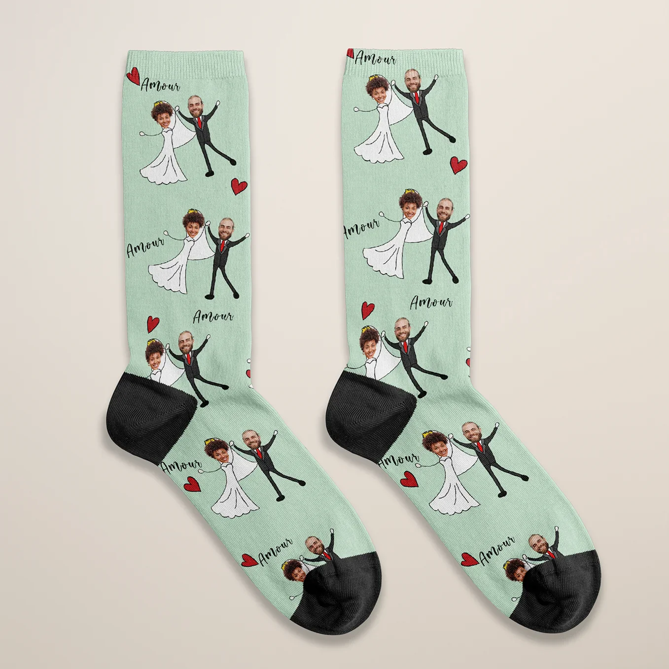 Chaussettes personnalisées « Mariés » - Image 17