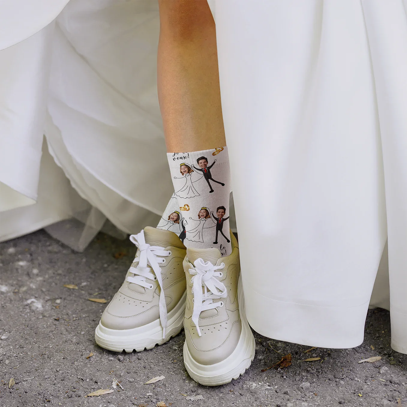 Chaussettes personnalisées « Mariés » - Image 20