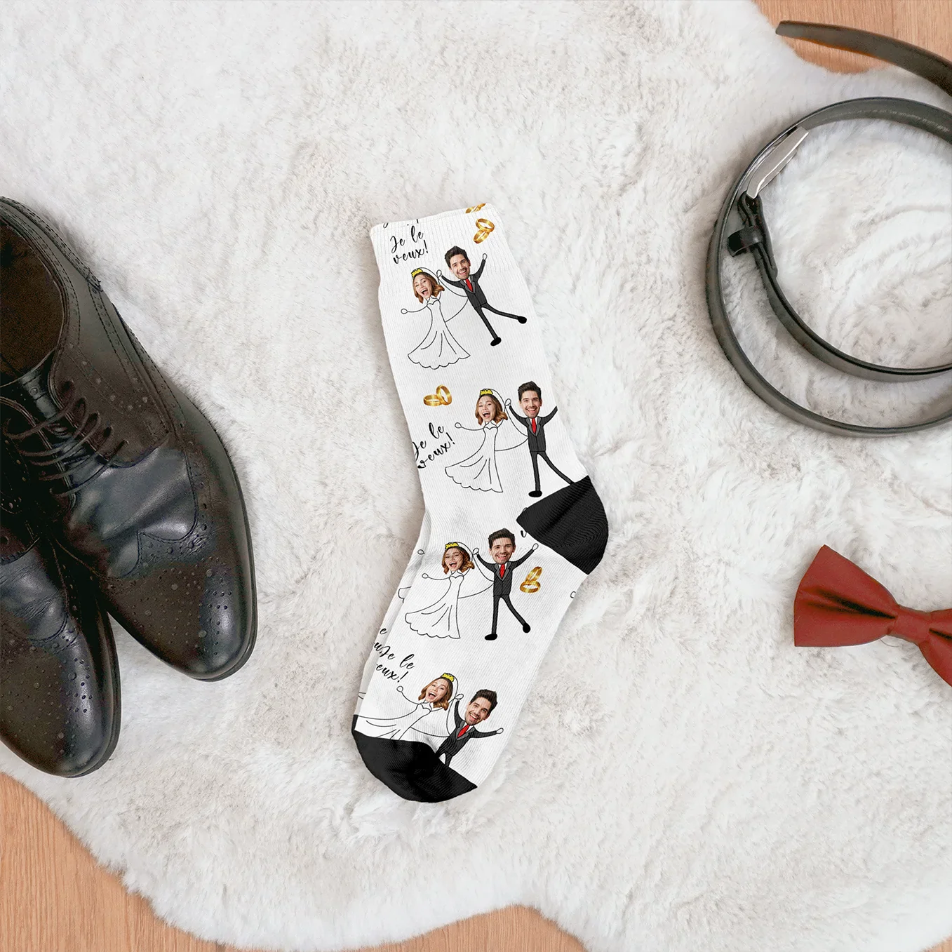 Chaussettes personnalisées « Mariés » - Image 22