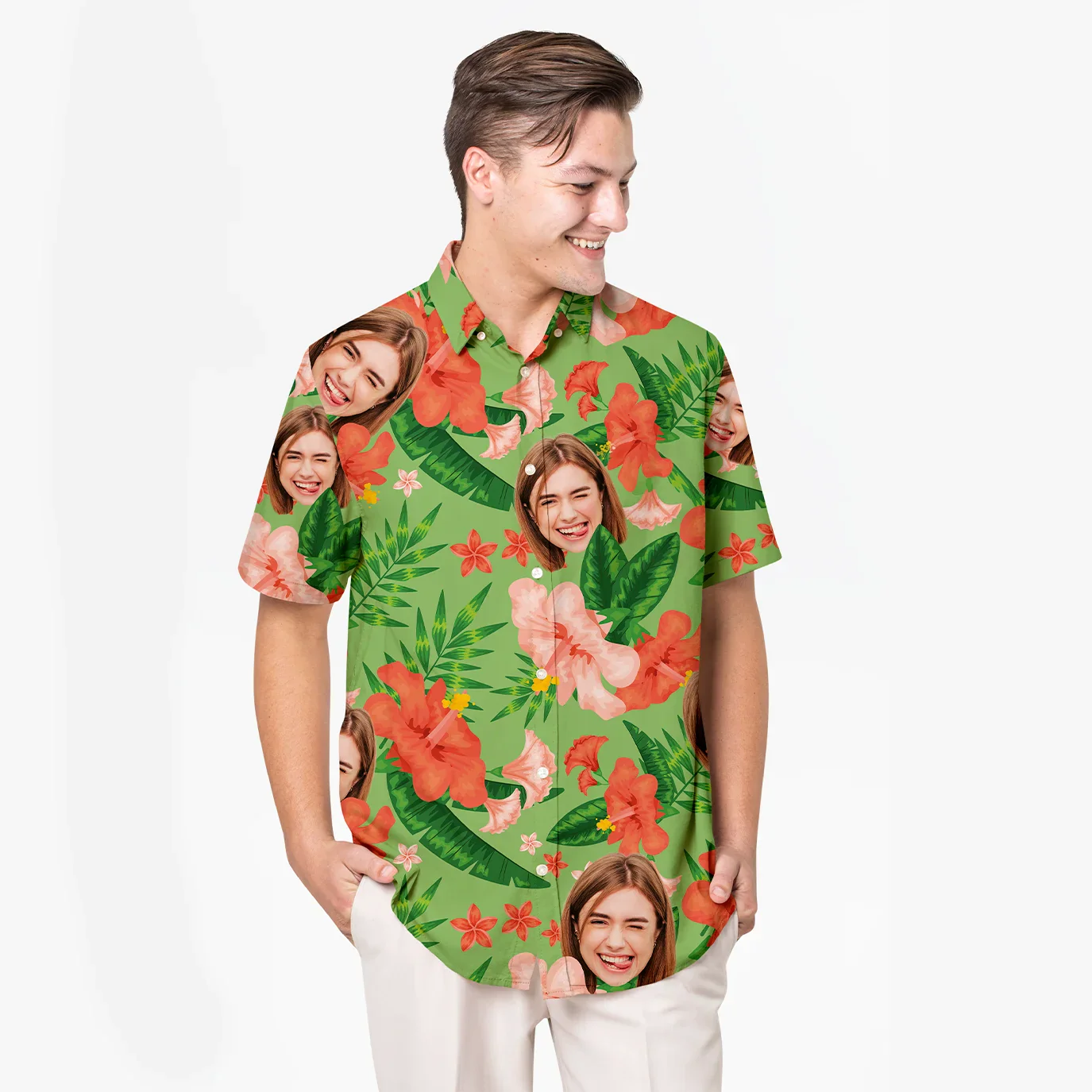 Chemise hawaïenne personnalisée « Photo » - Image 12