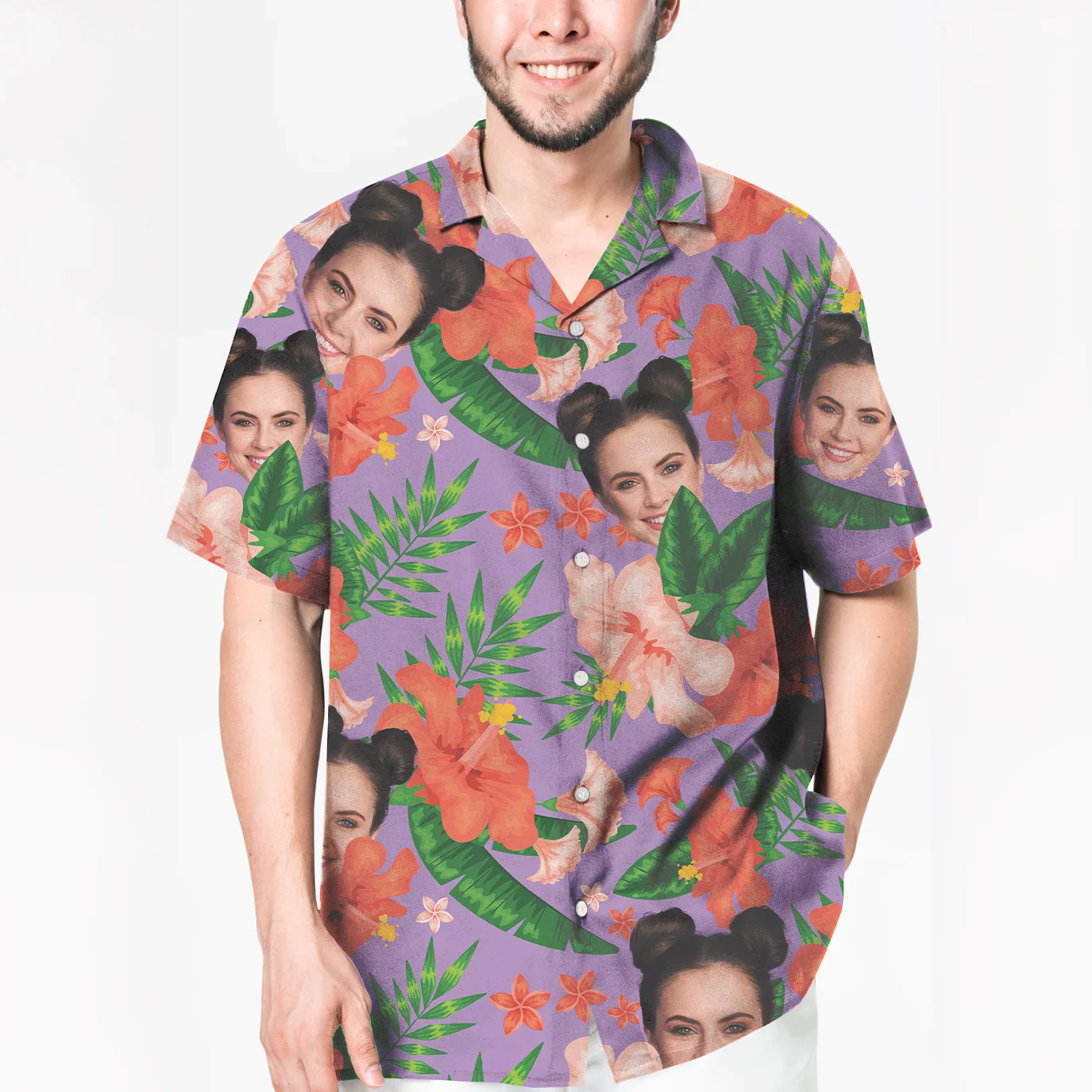 Chemise hawaïenne personnalisée « Photo » - Image 18