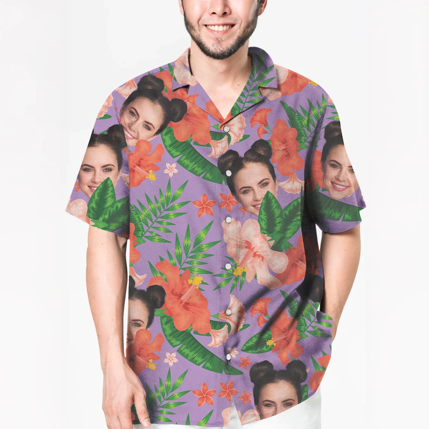 Chemise hawaïenne personnalisée « Photo » - Image 8