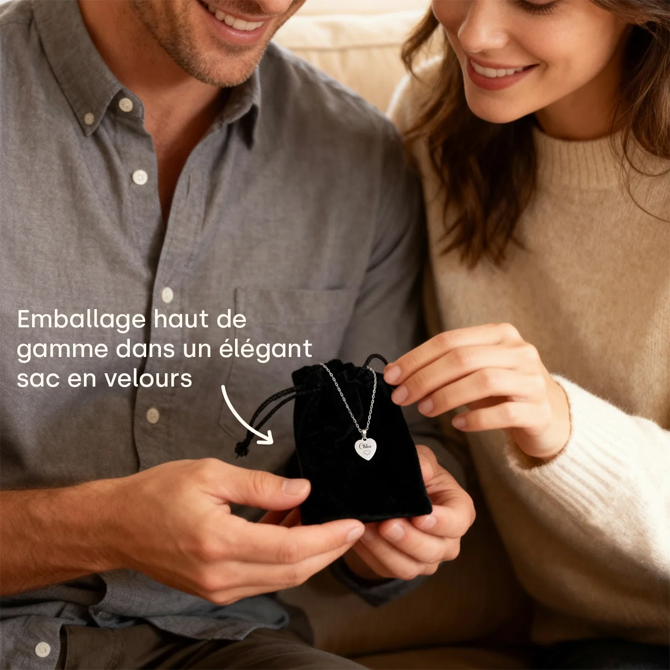 Collier personnalisé cœur « Love » - Image 17