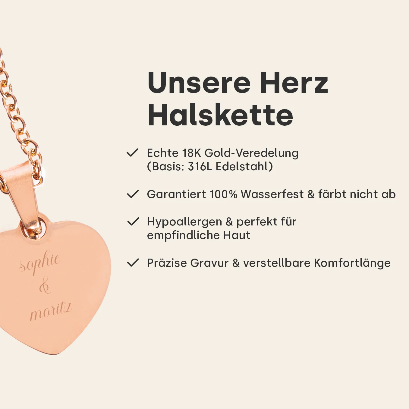 Collier personnalisé cœur « Love » - Image 6