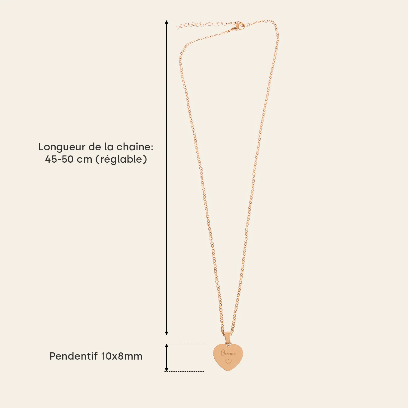 Collier personnalisé cœur "Maman" - Image 13