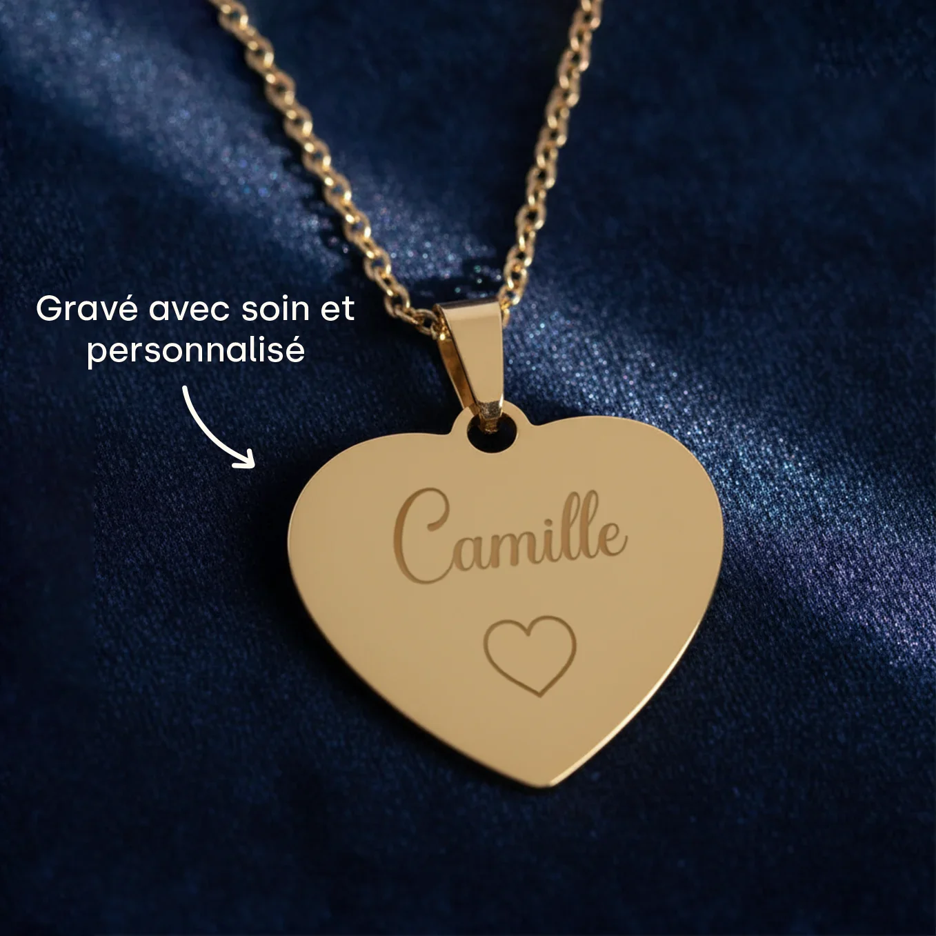 Collier personnalisé cœur "Maman" - Image 9