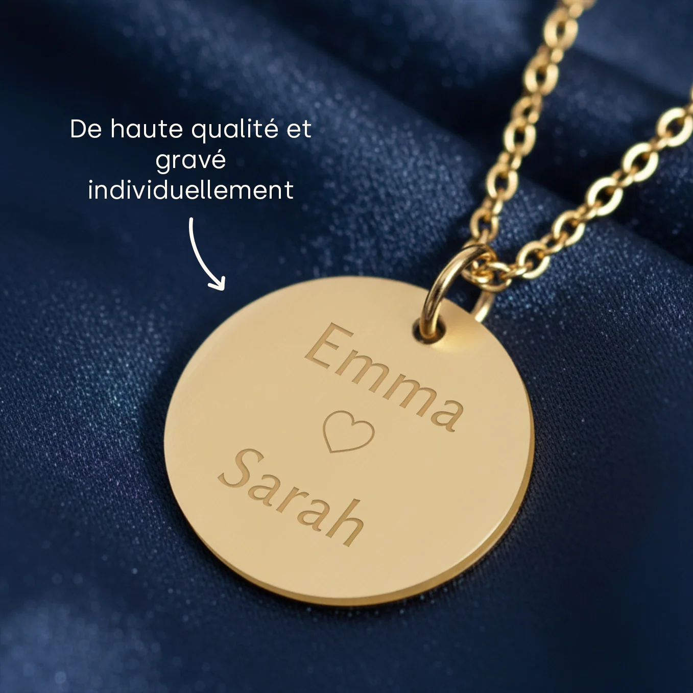 Collier personnalisé avec gravure « Besties » - Image 13