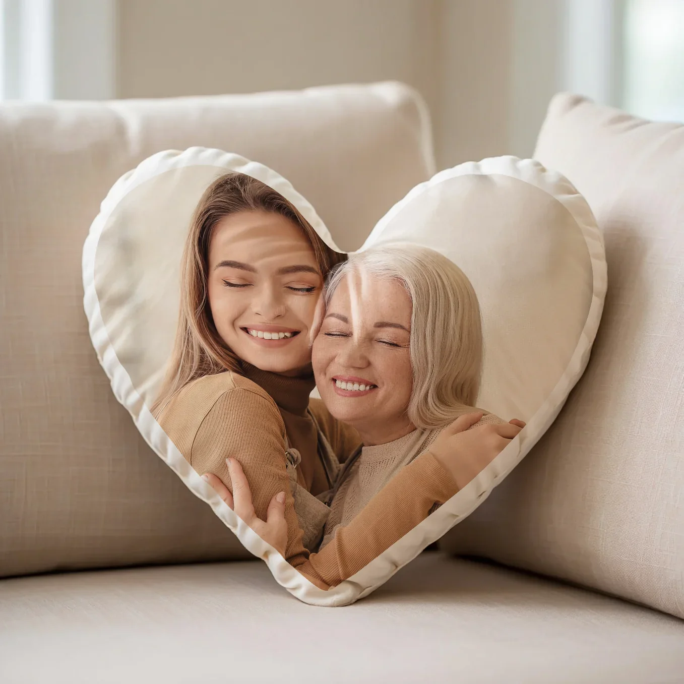 Coussin cœur personnalisé pour maman « Photo » - Image 9