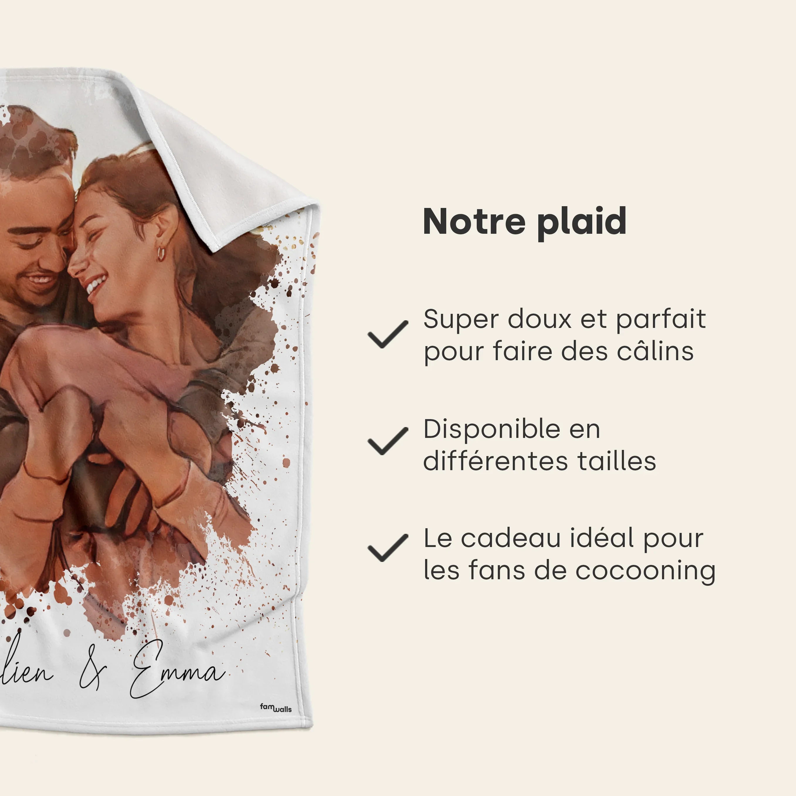 Plaid personnalisé « Photo Aquarelle » - Image 16