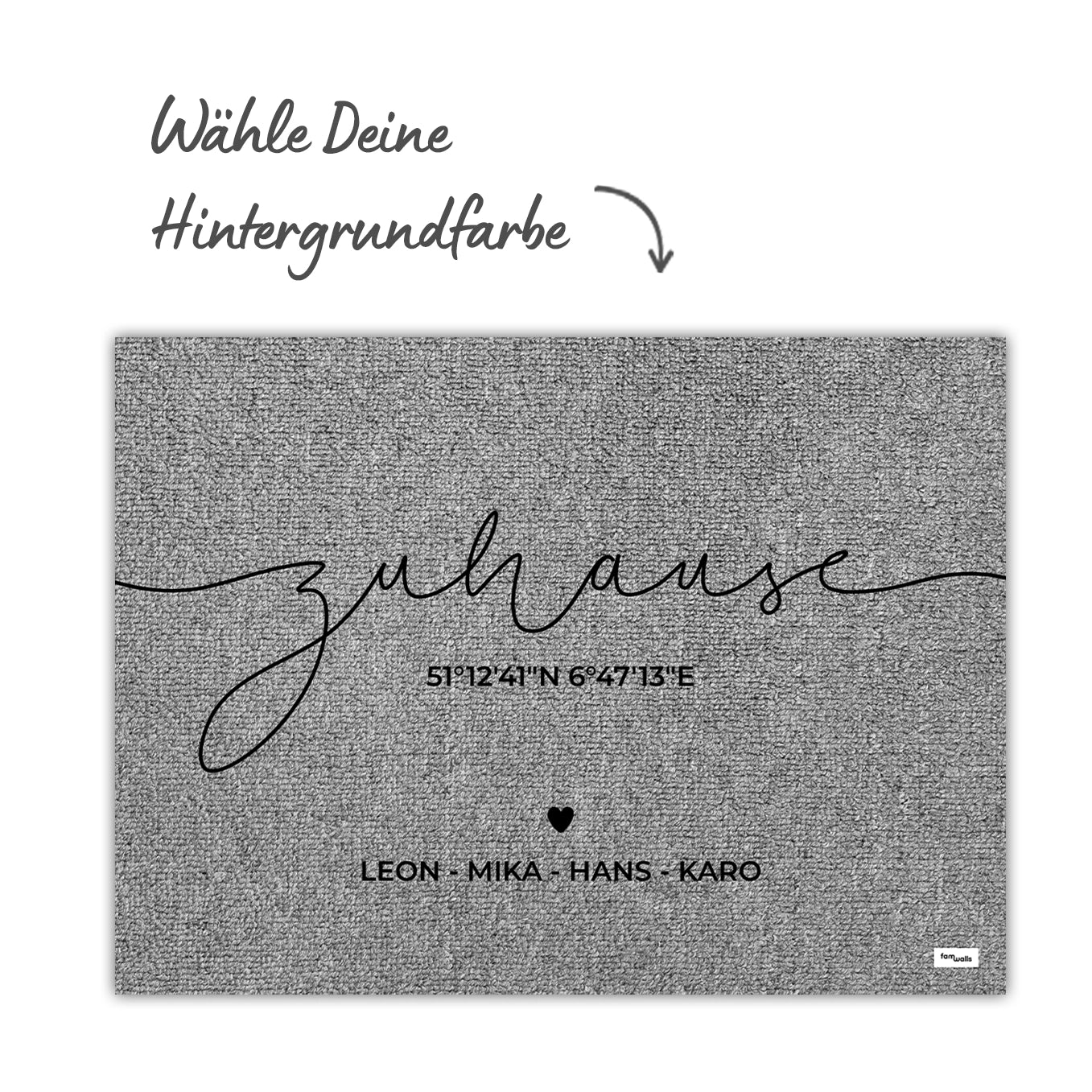 Paillasson personnalisé « Coordonnées de la maison » - Image 3