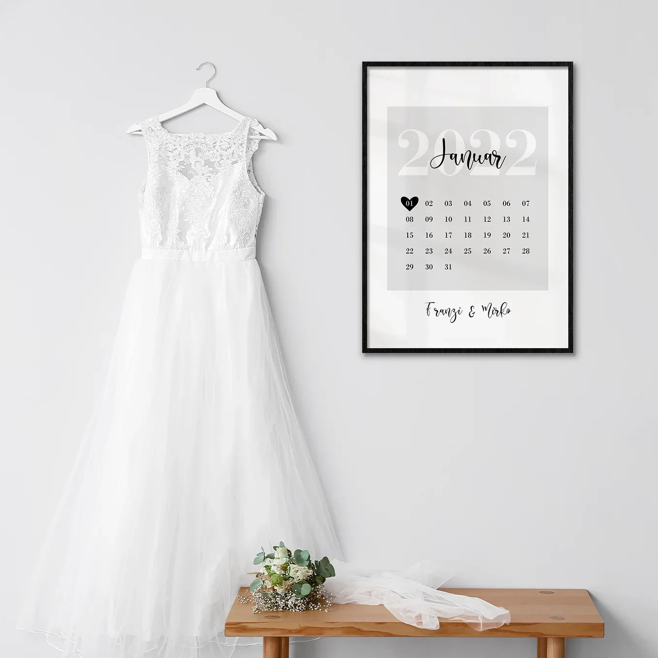 Affiche de mariage personnalisée "Notre date spéciale" - Image 4