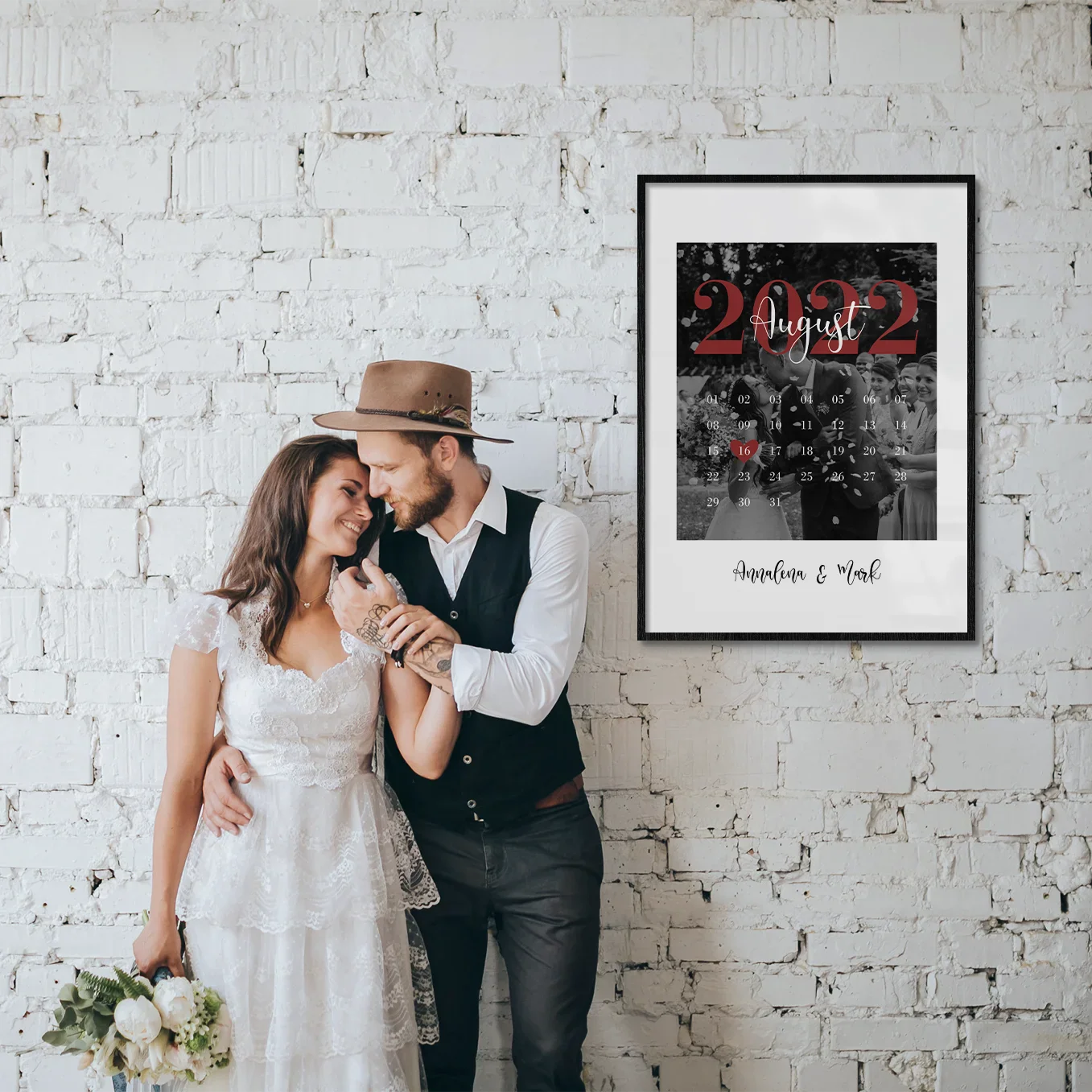 Affiche de mariage personnalisée "Notre date spéciale" - Image 5