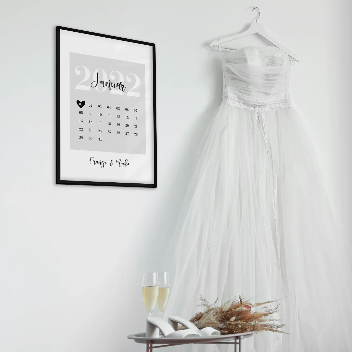 Affiche de mariage personnalisée "Notre date spéciale" - Image 9