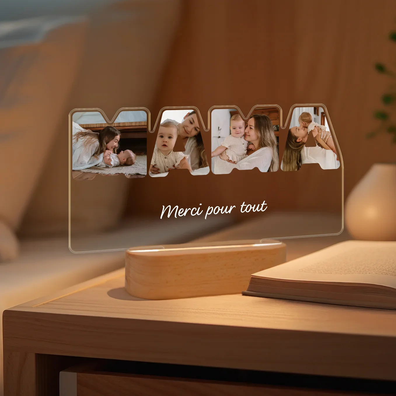 Lampe acrylique LED personnalisée "Maman" - Image 14