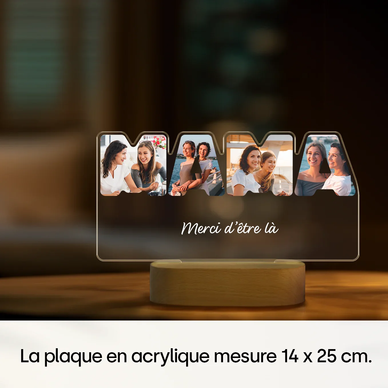Lampe acrylique LED personnalisée "Maman" - Image 18