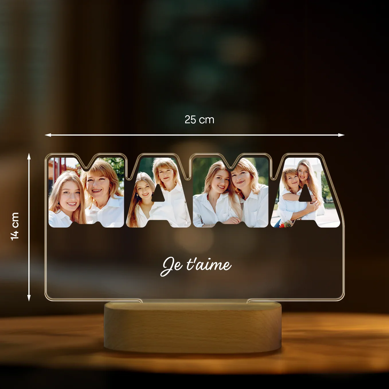 Lampe acrylique LED personnalisée "Maman" - Image 19