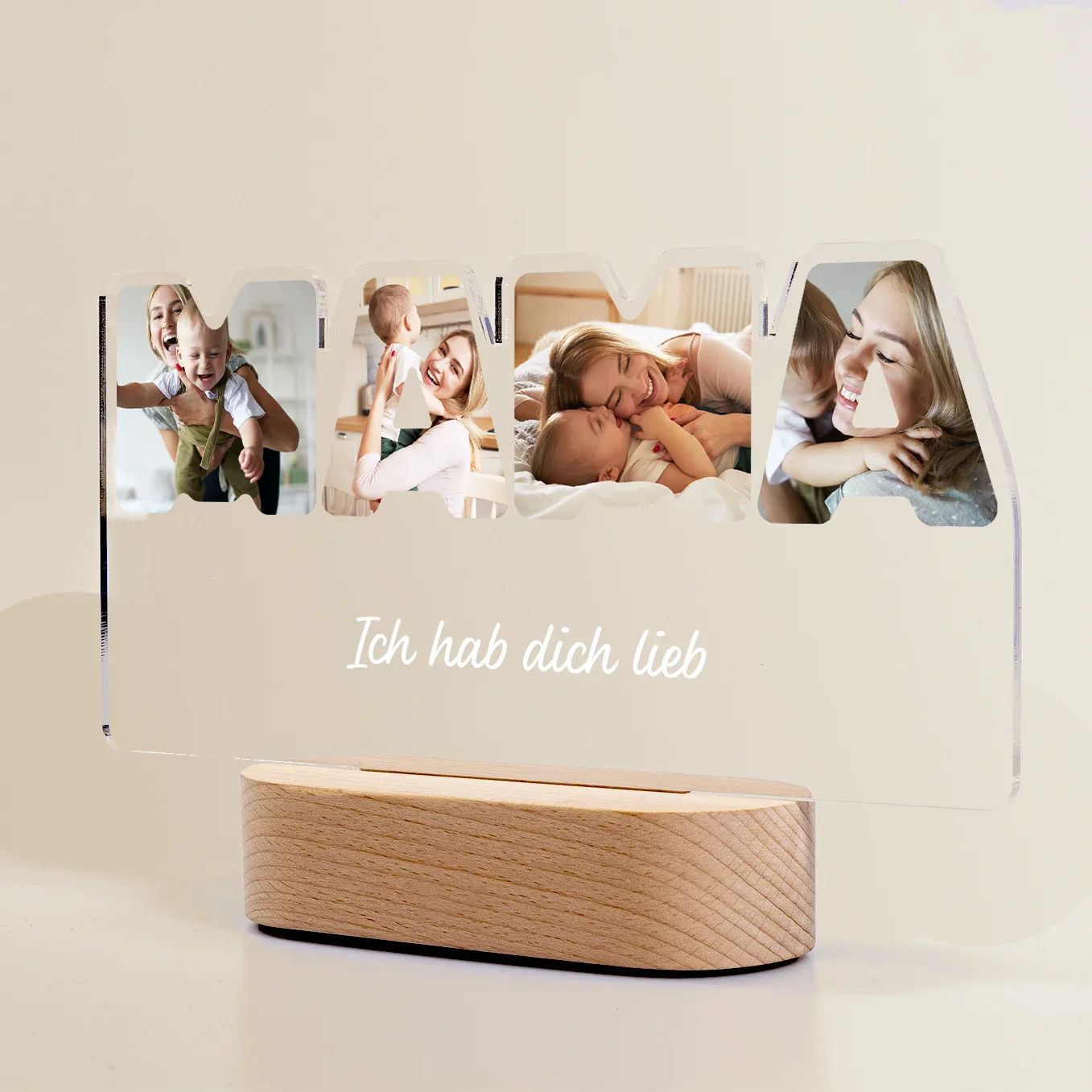 Lampe acrylique LED personnalisée "Maman" - Image 9