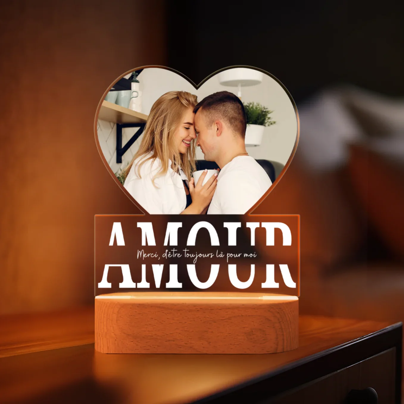 Lampe Acrylique « Amour » avec Photo Personnalisée  - Image 12