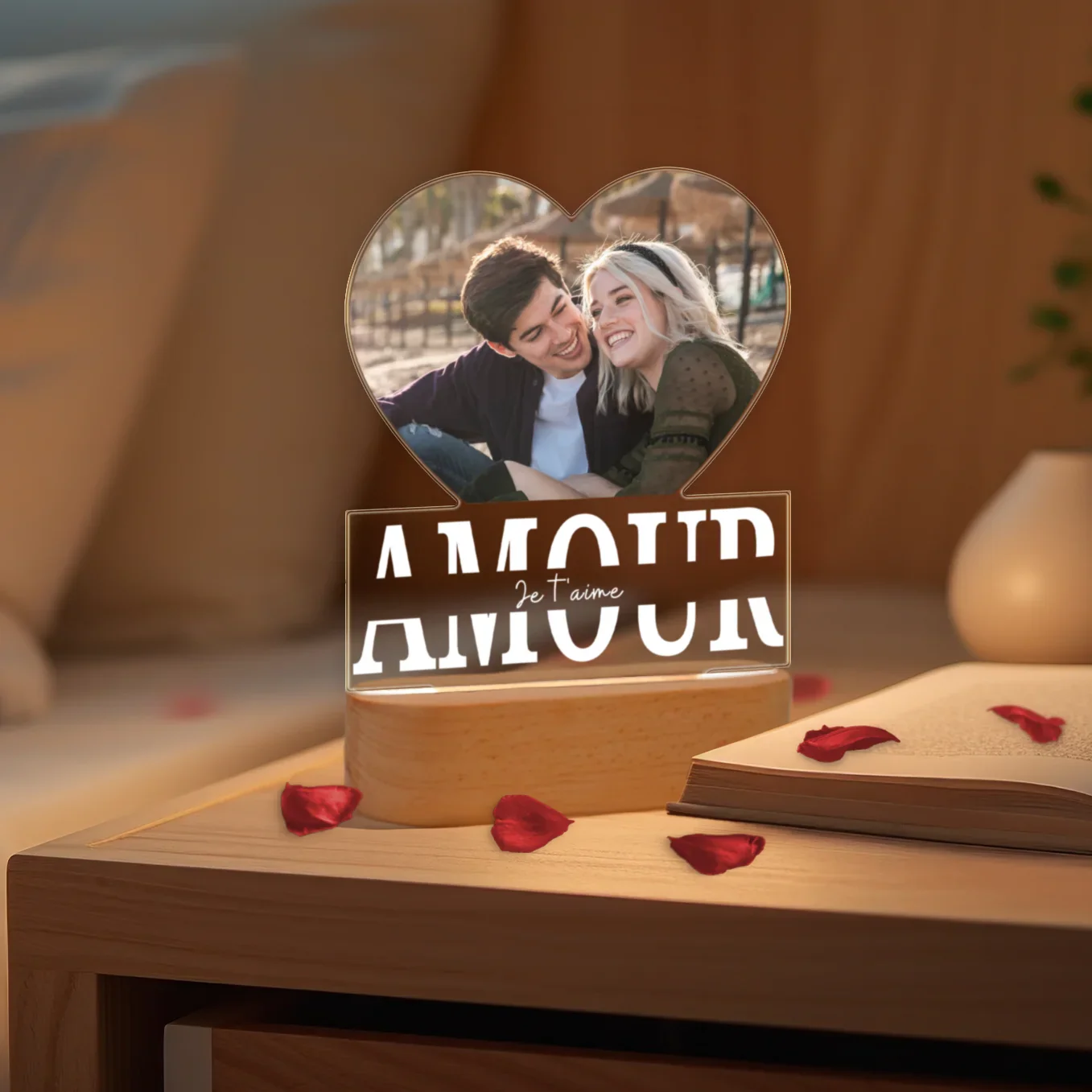 Lampe Acrylique « Amour » avec Photo Personnalisée  - Image 14