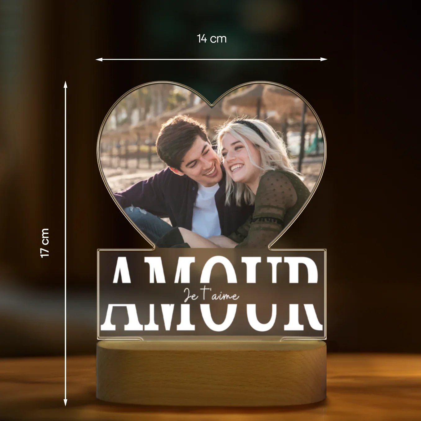 Lampe Acrylique « Amour » avec Photo Personnalisée  - Image 15