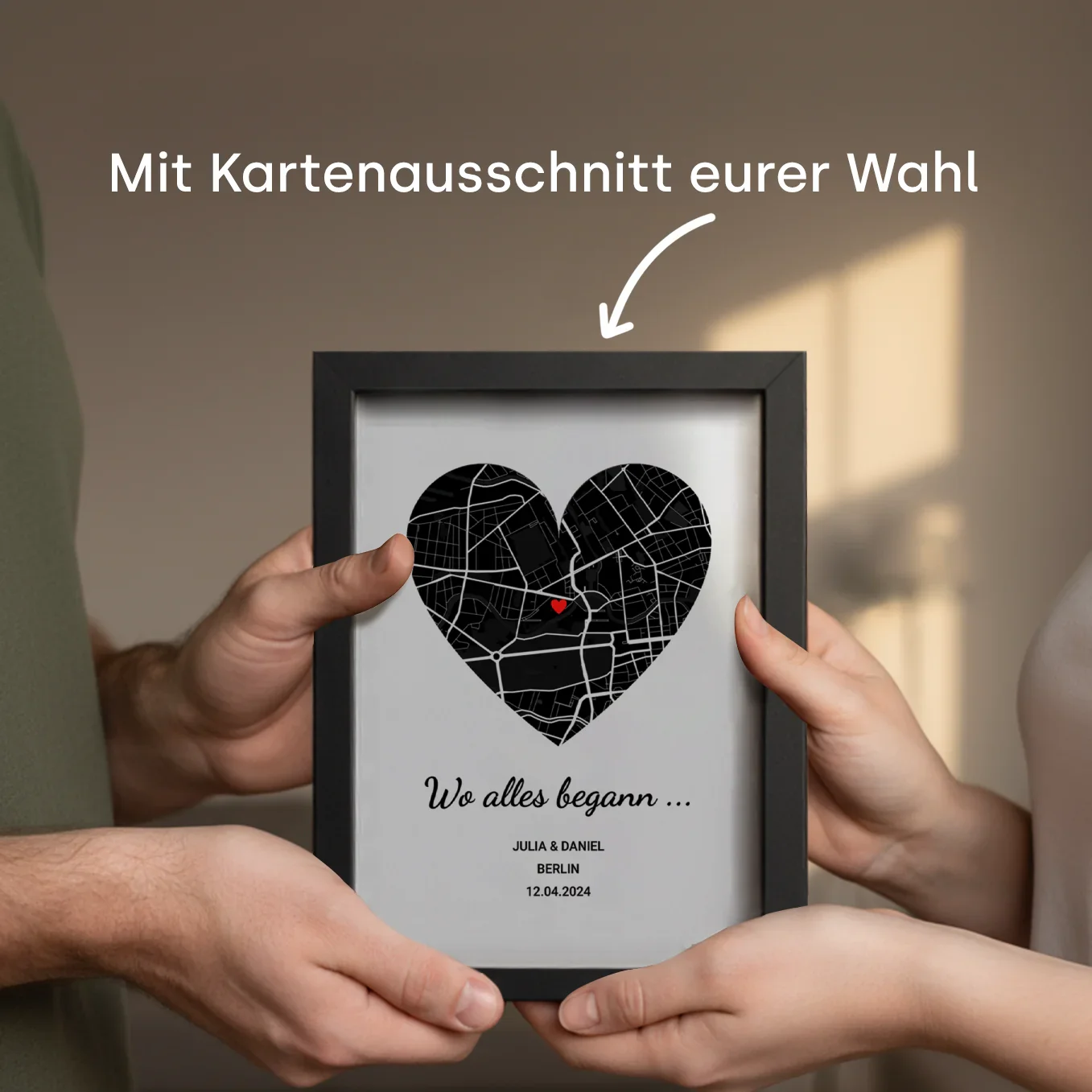 LED Bilderrahmen mit personalisiertem Bild "Wo alles begann" - Image 8