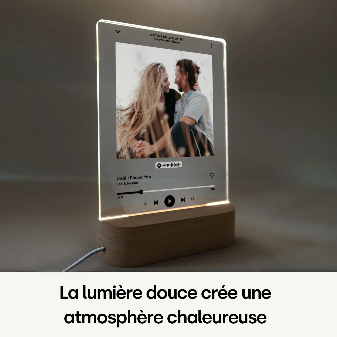 Lumière acrylique personnalisée « Chanson préférée » – Veilleuse - Image 5