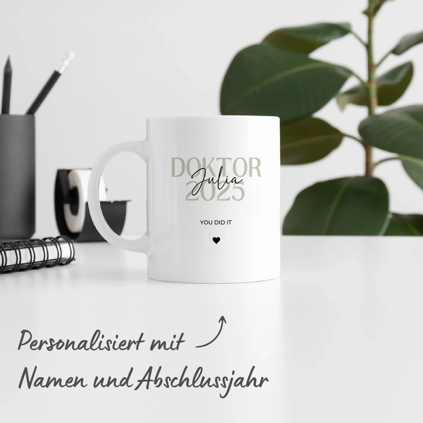 Mug personnalisé « Doctorat » - Image 4