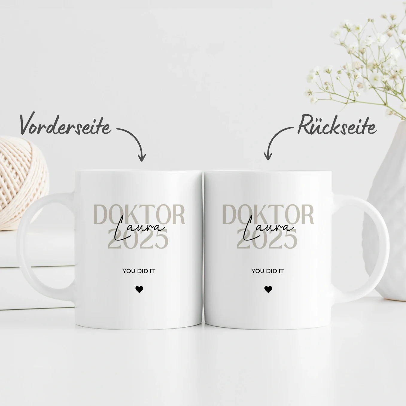 Mug personnalisé « Doctorat » - Image 5