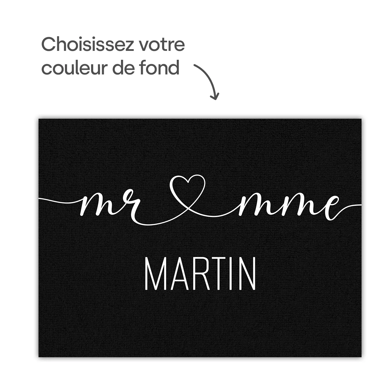 Paillasson personnalisé « M. et Mme » - Image 15